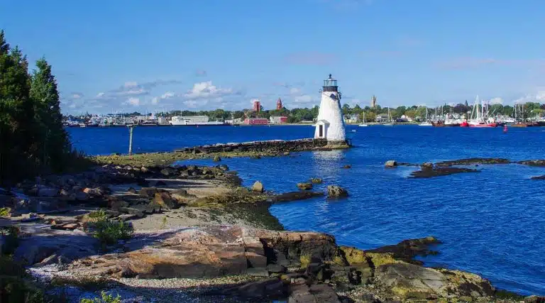 Lighthouse in New Bedford Massachusetts