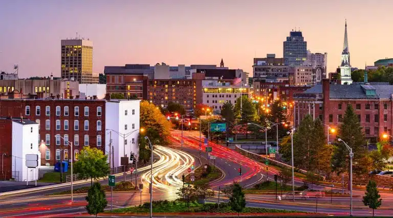 skyline of Worcester, Massachusetts