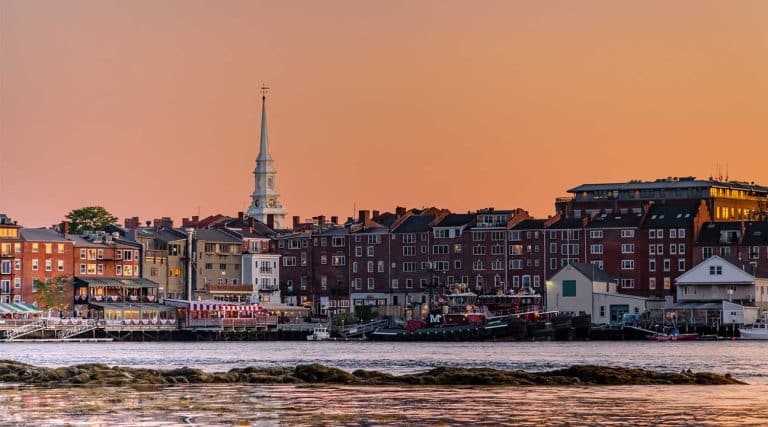 Portsmouth, New Hampshire at Sunset