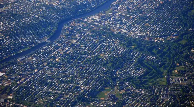 aerial view of Kearney New Jersey