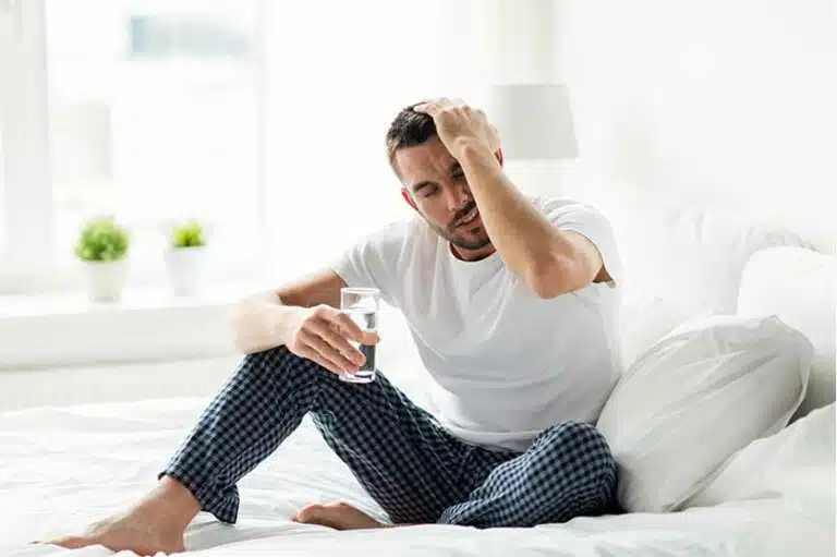 Man Feeling Hangover Symptoms-How To Manage A Phenibut Hangover