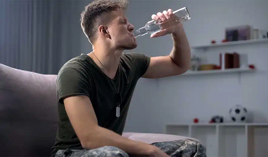 Soldier Drinking Alcohol-Heavy Drinking & Alcohol Misuse In The Military