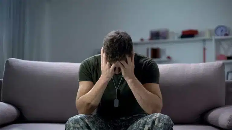 Military Man Suffering From PTSD-What Is Post-Traumatic Stress Disorder (PTSD)? | Causes, Symptoms, & Treatment