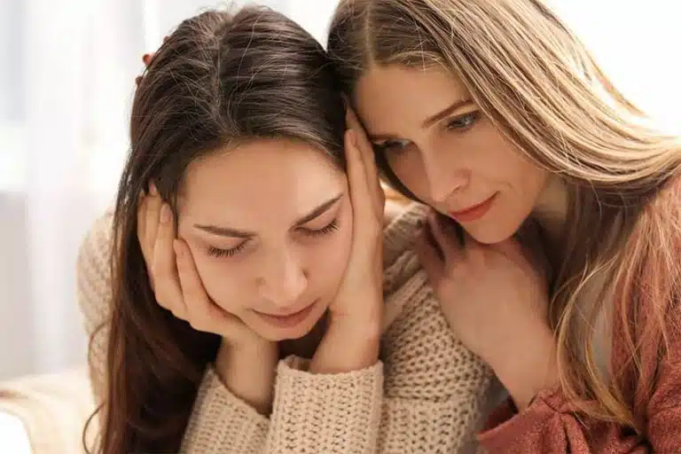 Woman Comforting Her Sister-How Can I Help My Sister With Drug Or Alcohol Addiction?